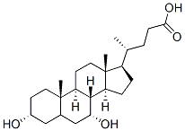 鹅去氧胆酸 结构式