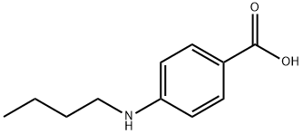 4-(丁氨基)苯甲酸 结构式