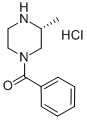 (R)-1-苯甲酰基-3-甲基哌嗪盐酸盐 结构式