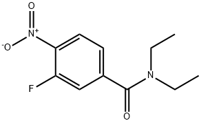 N,N-二乙基-3-氟-4-硝基苯甲酰胺 结构式