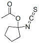 Cyclopentanol, 1-isothiocyanato-, acetate (ester) (9CI) 结构式