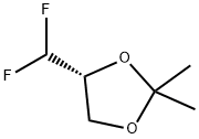 (R)-4-(二氟甲基)-2,2-二甲基-1,3-二氧戊环 结构式