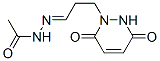 Acetic acid, [3-(3,6-dihydro-3,6-dioxo-1(2H)-pyridazinyl)propylidene]hydrazide (9CI) 结构式