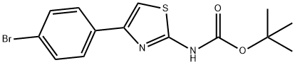 Carbamic  acid,  [4-(4-bromophenyl)-2-thiazolyl]-,  1,1-dimethylethyl  ester  (9CI) 结构式