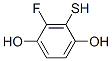 1,4-Benzenediol, 2-fluoro-3-mercapto- (9CI) 结构式