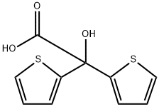 2-羟基-2,2-二(噻吩-2-基)乙酸 结构式