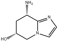 Imidazo[1,2-a]pyridin-6-ol, 8-amino-5,6,7,8-tetrahydro-, (6R,8S)- (9CI) 结构式