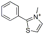 Thiazolium, 3-methyl-2-phenyl- (9CI) 结构式