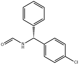 N-[(R)-^A-(4-氯苯基)苄基]甲酰胺 结构式