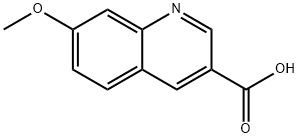 7-甲氧基-3-喹啉羧酸 结构式