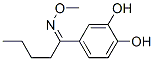 1-Pentanone, 1-(3,4-dihydroxyphenyl)-, O-methyloxime (9CI) 结构式