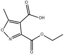 5-甲基-3,4-异噁唑二羧酸-3-乙酯 结构式