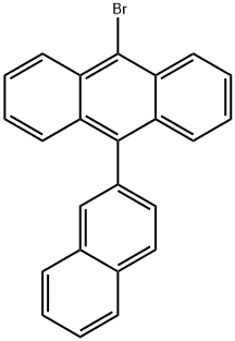 9-溴-10-(2-萘基)蒽 结构式