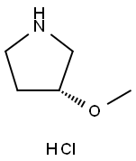 (R)-3-甲氧基吡咯烷盐酸盐 结构式