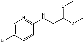 (5-BROMOPYRIDIN-2-YL)-2-DIMETHOXYETHYL AMINE 结构式