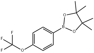 4-(三氟甲氧基)苯基硼酸频那醇酯 结构式