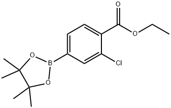 4-ETHOXYCARBONYL-3-CHLOROPHENYLBORONIC ACID, PINACOL ESTER 结构式