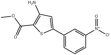 3-AMINO-5-(3-NITRO-PHENYL)-THIOPHENE-2-CARBOXYLIC ACID METHYL ESTER 结构式