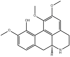 4,5,6aα,7-Tetrahydro-1,2,10-trimethoxy-6H-dibenzo[de,g]quinoline-11-ol 结构式