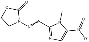 3-[[(1-Methyl-5-nitro-1H-imidazol-2-yl)methylene]amino]-2-oxazolidinone 结构式