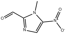 1-甲基-5-硝基-1H-咪唑-2-甲醛 结构式