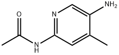 4-甲基-2-乙酰氨基-5-氨基吡啶 结构式
