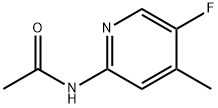 N-(5-氟-4-甲基吡啶-2-基)乙酰胺 结构式