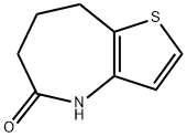 7,8-二氢-4H-噻吩并[3,2-B]氮杂-5(6H)-酮 结构式
