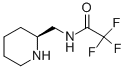 2,2,2-TRIFLUORO-N-[(2S)-PIPERIDIN-2-YLMETHYL]ACETAMIDE 结构式
