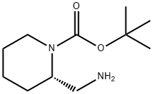 (S)-1-N-叔丁氧羰基-2-(氨基乙基)哌啶 结构式