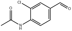 N-(2-氯-4-甲酰苯基)乙酰胺 结构式