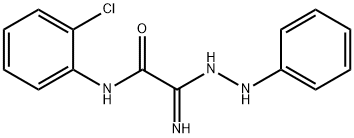 2-Amino-N-(2-chlorophenyl)-2-(2-phenylhydrazono)acetamide 结构式