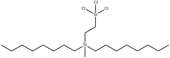 2-(二正辛基甲基硅基)乙基三氯硅烷 结构式
