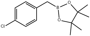2-(4-氯苄基)-4,4,5,5-四甲基-1,3,2-二氧杂环戊硼烷 结构式