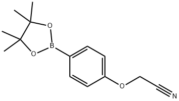 4-氰基甲氧基苯硼酸频那醇酯 结构式