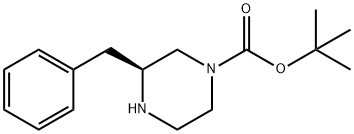 (S)-1-Boc-3-苄基哌嗪 结构式