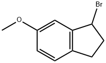 1-BROMO-2,3-DIHYDRO-6-METHOXY-1H-INDENE 结构式