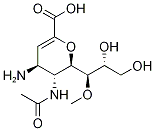 5-(乙酰氨基)-4-氨基-2,6-脱水-3,4,5-三脱氧-7-O-甲基-D-甘油基-D-半乳糖-2-壬烯酸 结构式