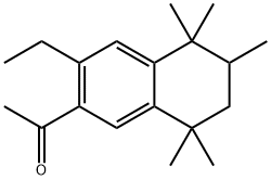1-(3-ethyl-5,5,6,8,8-pentamethyl-tetralin-2-yl)ethanone 结构式