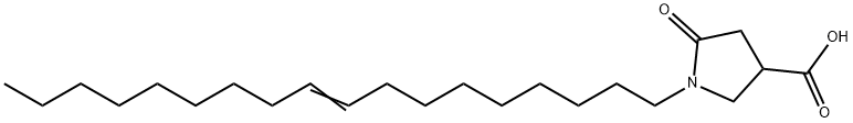 1-(octadec-9-enyl)-5-oxopyrrolidine-3-carboxylic acid 结构式