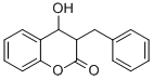 3,4-二氢-4-羟基-3-(苯基甲基)- 2H-1-苯并吡喃-2-酮 结构式