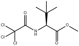 L-VALINE, 3-METHYL-N-(2,2,2-TRICHLOROACETYL)-, METHYL ESTER 结构式