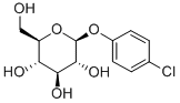 4-氯苯基-Β-D-葡萄糖苷 结构式