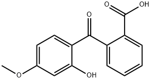 2-(2-hydroxy-4-methoxybenzoyl)benzoic acid  结构式