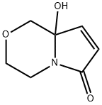 6H-Pyrrolo[2,1-c][1,4]oxazin-6-one, 1,3,4,8a-tetrahydro-8a-hydroxy- (9CI) 结构式