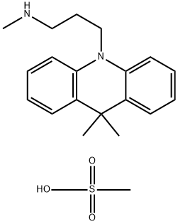 Acridan, 9,9-dimethyl-10-(3-(methylamino)propyl)-, monomethanesulfonat e 结构式