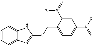 2-(2,4-DINITROBENZYLTHIO)-1H-BENZO[D]IMIDAZOLE 结构式