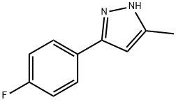 3-(4-氟苯基)-5-甲基-1H-吡唑 结构式