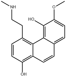 6-Methoxy-4-[2-(methylamino)ethyl]-1,5-phenanthrenediol 结构式