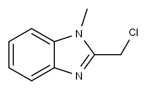 2-(氯甲基)-1-甲基-1H-苯并咪唑 结构式